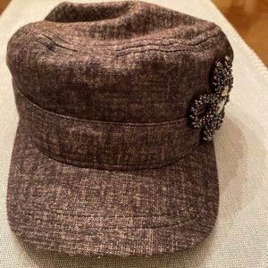 Black Denim Newsboy Hat- Perfect for Chemo